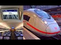 Frankfurt - Paris aboard a 320km/h fast ICE High Speed Train