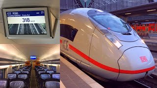 Frankfurt - Paris aboard a 320km/h fast ICE High Speed Train