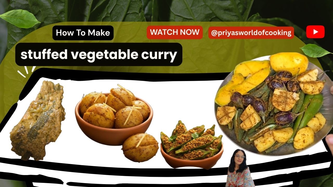 live cooking on stuffed bhindi, aloo, baingan #livecooking #stuffed @priyasworldofcooking #bharva