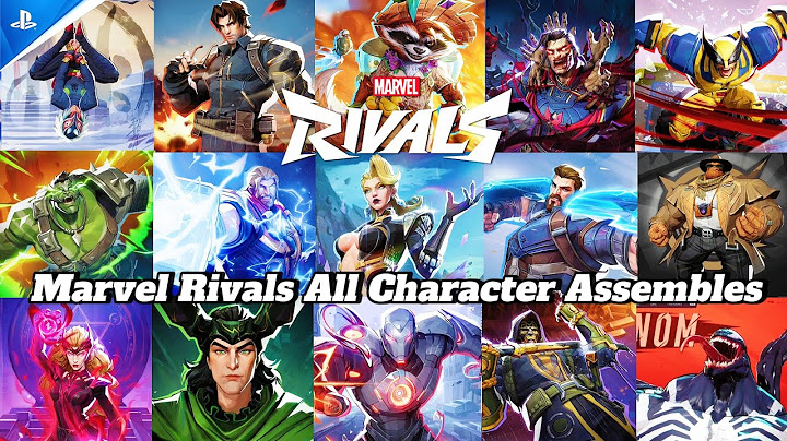 Marvel Rivals all character assembles 💯 🔥🔥