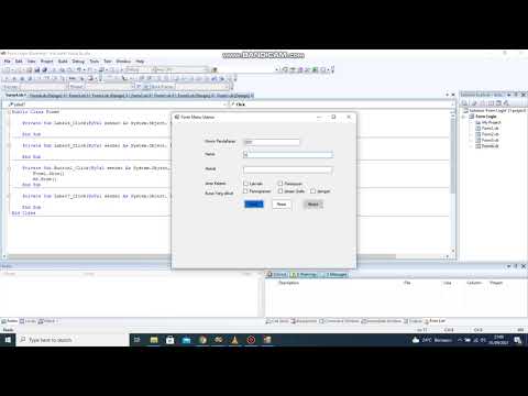 UAS Visual Basic membuat form pendaftaran