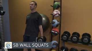 Stability Ball Wall Squats