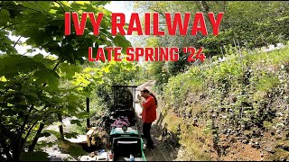 Ivy Railway Late Spring 2024. New platform and shelter part one. 7 1/4' Minimal Railway