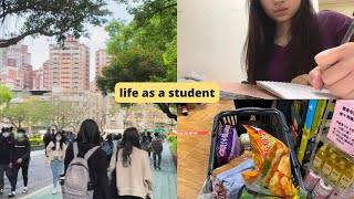 day in life as a foreign student in taiwan | buying groceries, exercising, study
