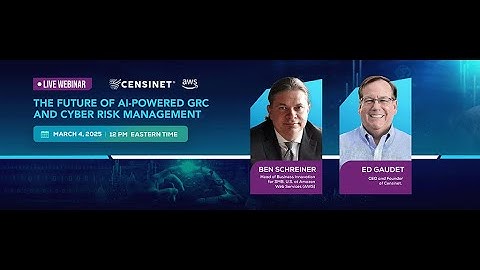 WEBINAR  The Future of AI Powered GRC and Cyber Risk Management