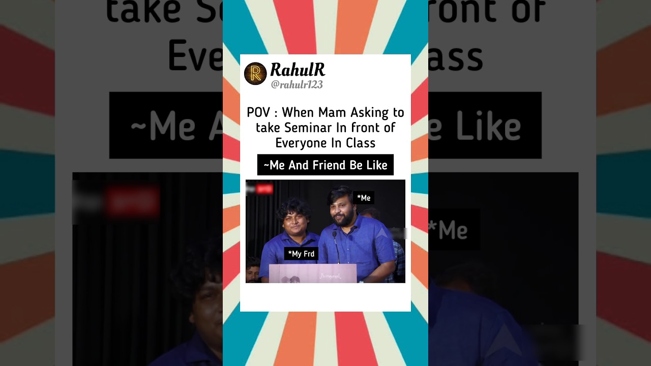 Seminar Parithabangal......😁😁😁💢📚