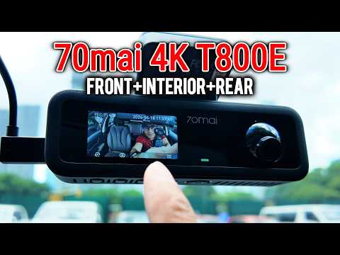 Crystal Clear 4K On Every Drive | 70mai 4k T800e 3 Channel Dashcam