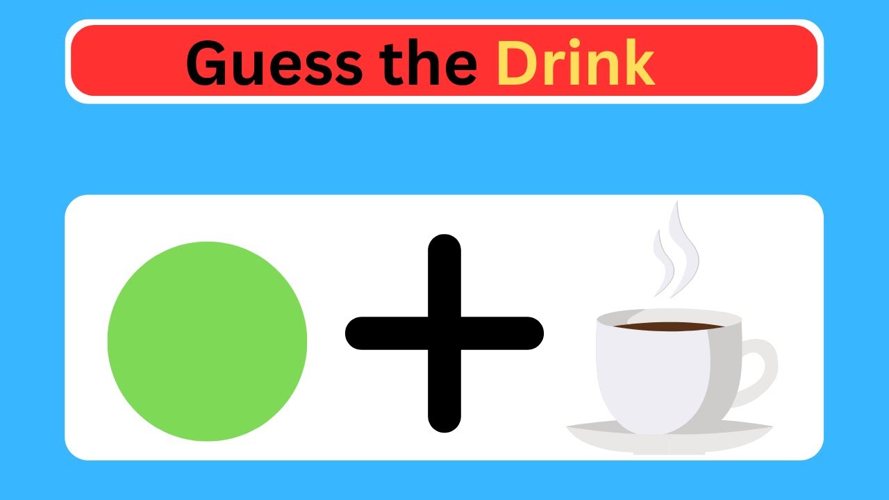 guess the Drink by emoji l 50 logos in 5 sec