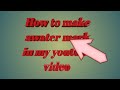 How to make awater mark on youtube video