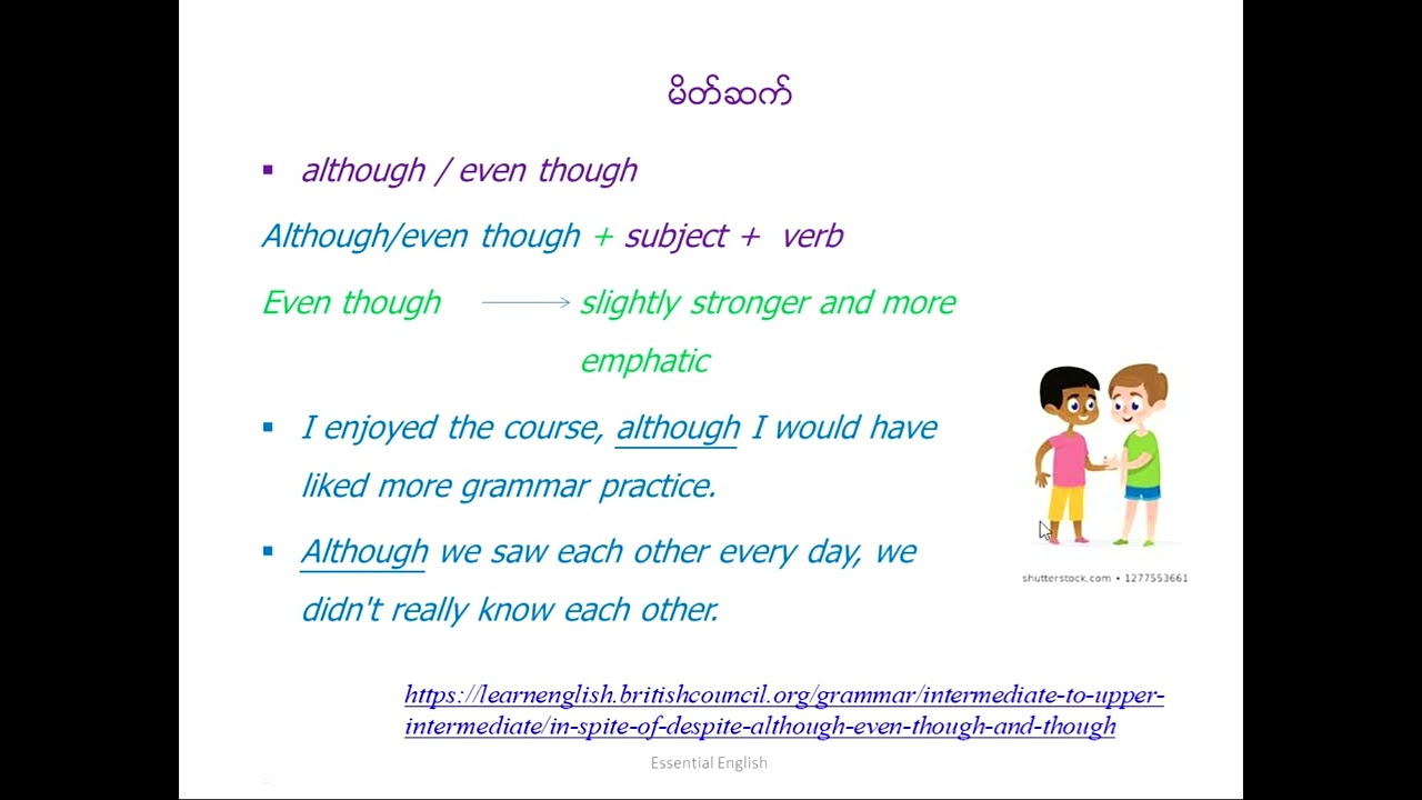 Although / In spite of