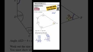 GCSE Maths Higher - Daily Exam Question - Day 81 (Angles in Polygons)