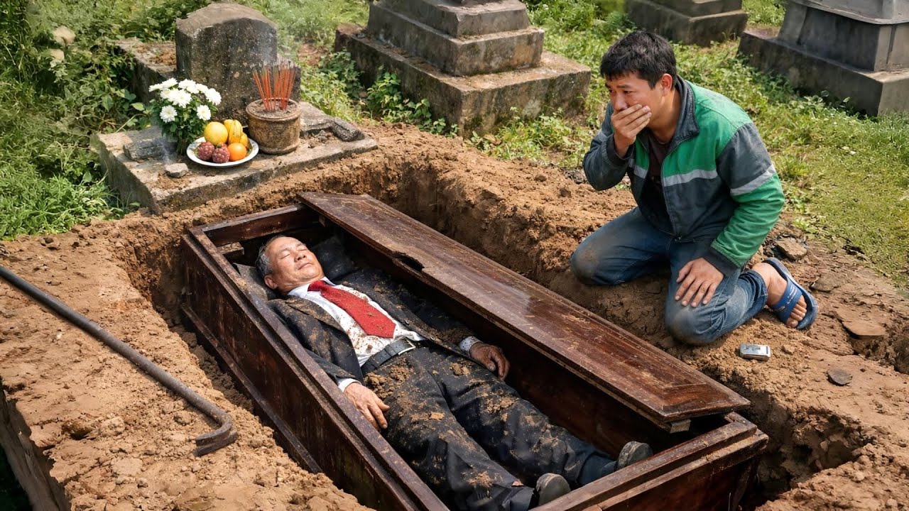 Ông Tỷ Phú Bị Con Gái Chôn Ở Nghĩa Trang – Anh Xe Ôm Cạy Quan Tài Cứu, Vạch Trần Kẻ Phản Bội
