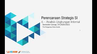 6. Analisis Lingkungan Internal