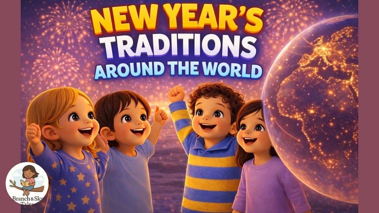 New Year’s Around the World 🌍 | A Cozy Children’s Story | Branch & Sky Tales