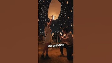 The coolest looking proposal ever ❤️