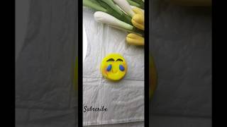 clay art🤣😂!! smile face clay art!! #shorts # #diy #viral #craft #smile #emoji #viralshorts