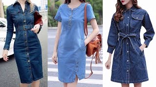 New Stylish Denim Dress Design Collection Denim Short Dress Designs Photos And Images English