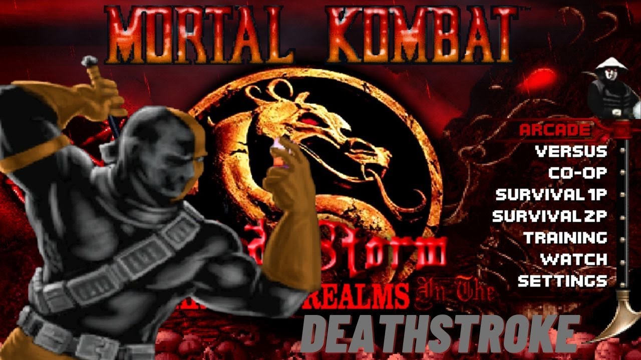 Mortal Kombat Blood Storm Vs Krossed Realms (Deathstroke)