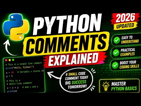 Python Basics: Comments Explained Simply 🐍🔥