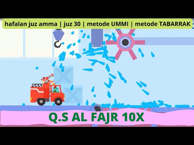 MUROTTAL AL FAJR METODE UMMI ANIMASI MOBIL FIRETRUCK | AQAF STUDIO class=