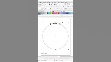 CORELDRAW: How to Create a Circled (Round Shaped) Text Effect. #tutorial #drawing #coreldraw #design