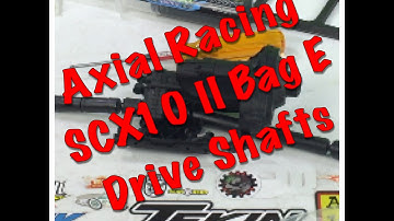 Axial Racing SCX10 II Bag E Drive Shafts - SCX10 II Build Series
