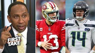 FIRST TAKE | 49ers are unstoppable - Stephen A. Smith believes Brock Purdy sink Seahawks to win NFC Update