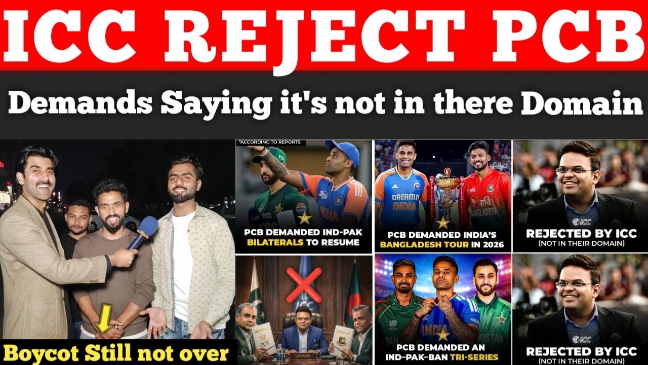 Big New : ICC Reject All Demands from PCB Saying it's not in there domain 🥵| Pak Public Reactions 