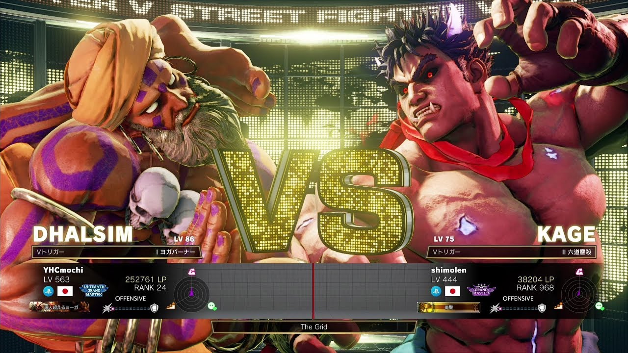 YHC Mochi (Dhalsim) vs shimolen (Kage)：YHC餅（ダルシム）vs shimolen（影ナル者）