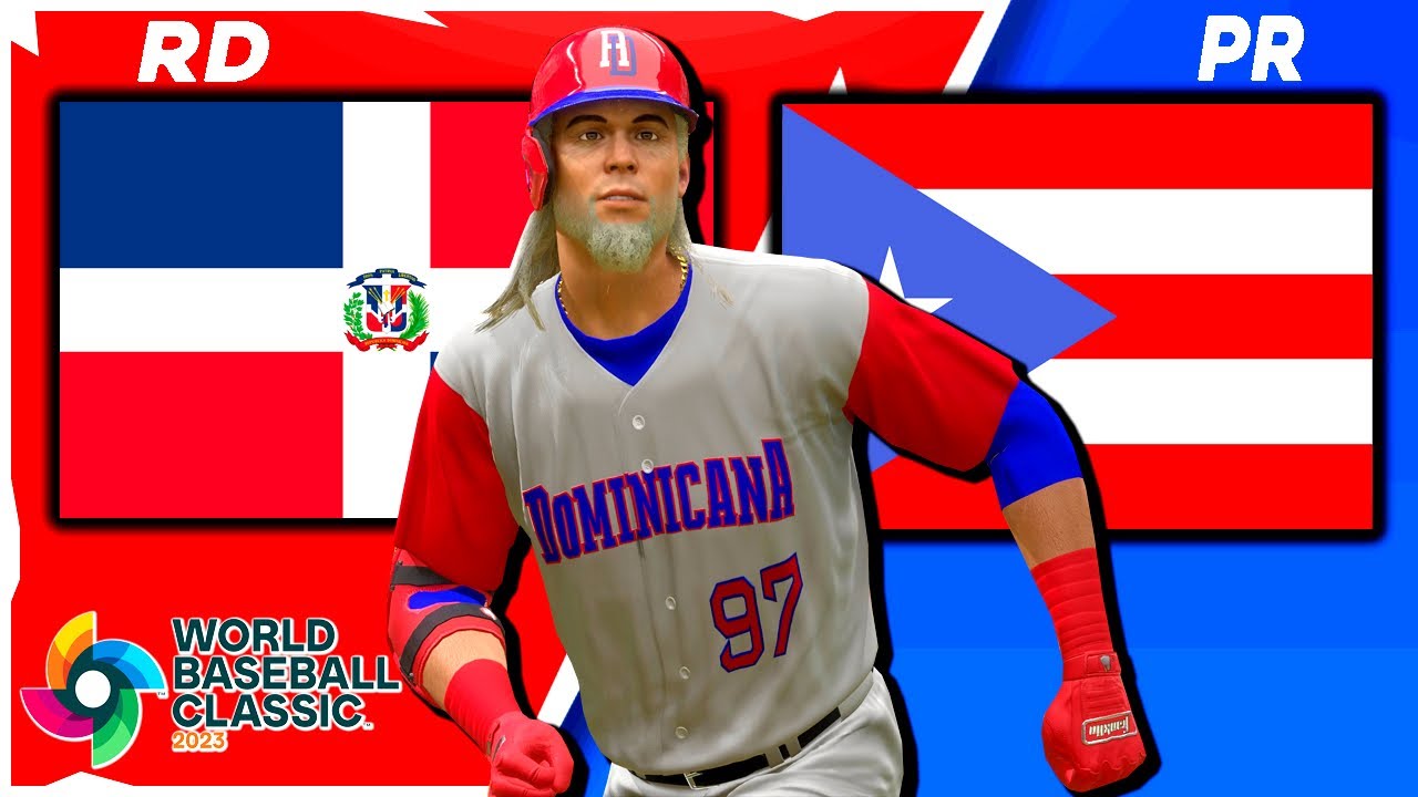REPUBLICA DOMINICANA VS PUERTO RICO! Clasico Mundial de Beisbol 2023 RTTS MLB The Show 22