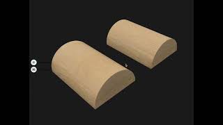 Woodgrain Orientation Hack in Shapr3D - Semi Circle screenshot 4