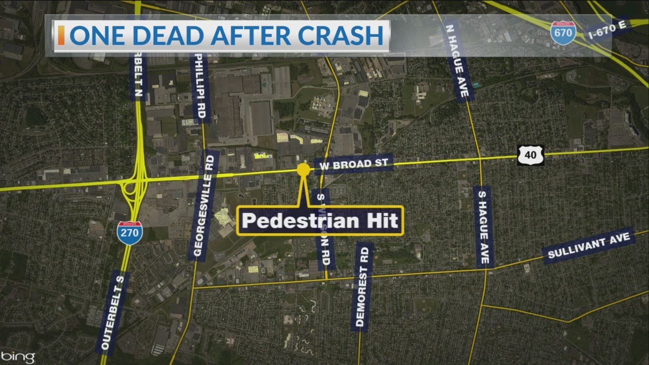Pedestrian killed along W. Broad St.