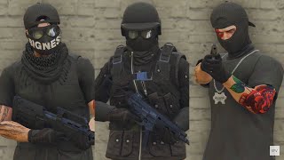 GTA V - 5 Easy Tryhard Outfits Tutorial #143 (Black Outfits 2023)