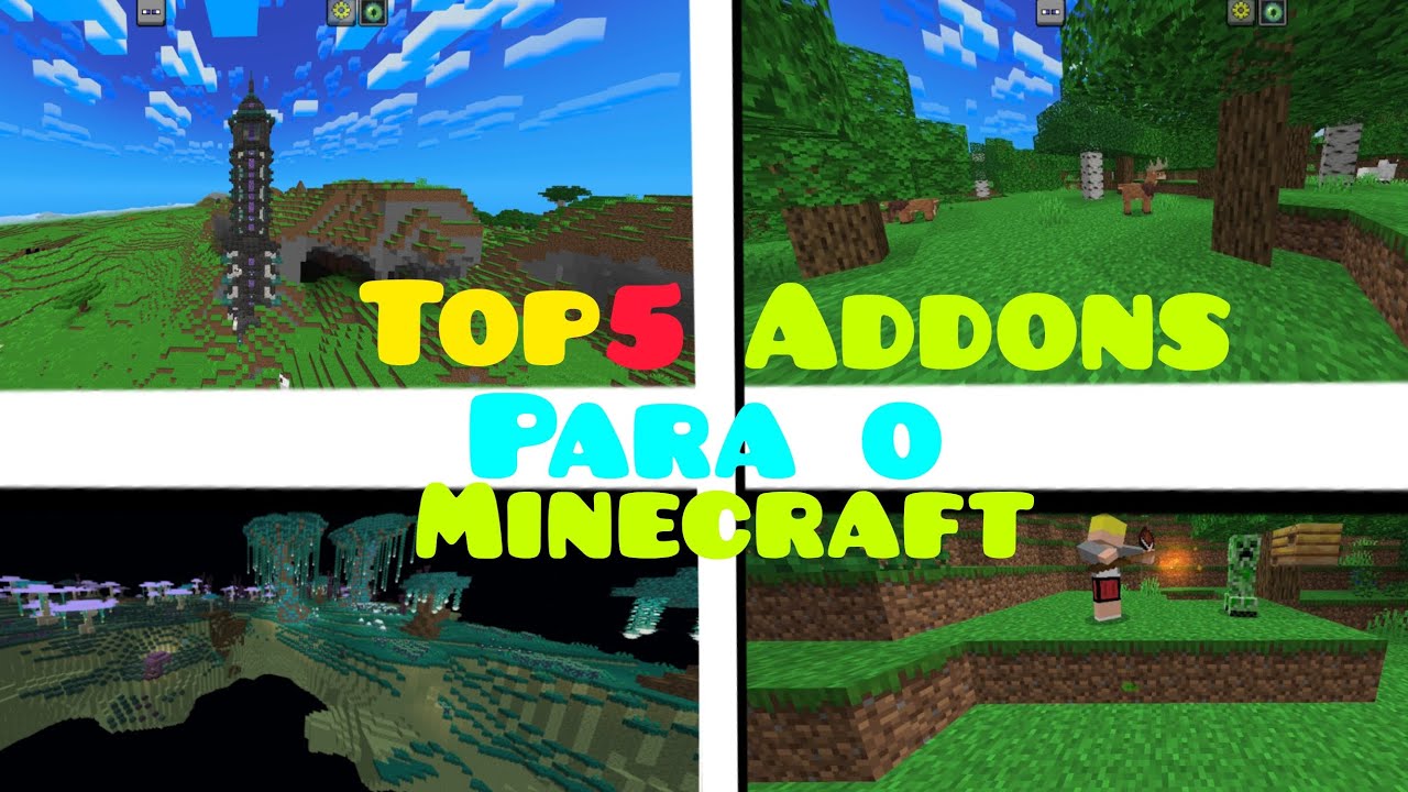 TOP 5 addons para o Minecraft Bedrock 1.21 - YouTube