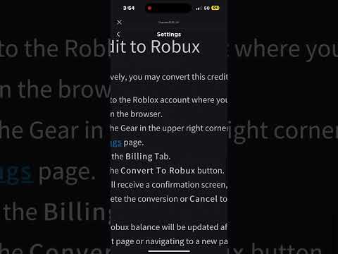 (Roblox) How to convert credit into robux on mobile