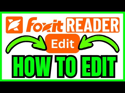 How To EDIT In Foxit PDF Reader (QUICK & EASY) 2026