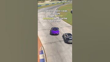 He completely RUINED my race