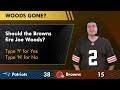 FIRE JOE WOODS! Browns vs Patriots Postgame: Myles Garrett Injury, Jacoby Brissett, Highlights; News