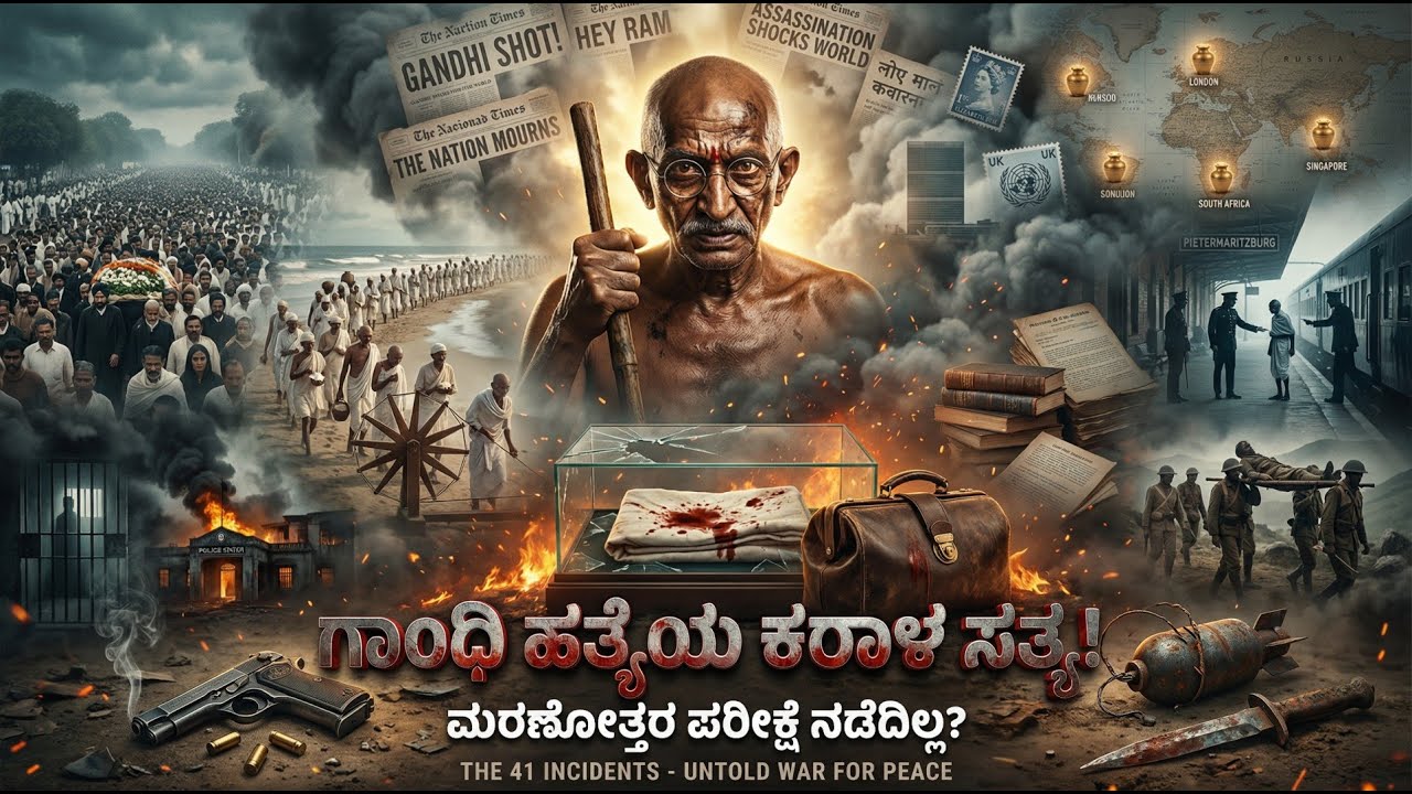 ಗಾಂಧಿ ಹತ್ಯೆಯ ಕರಾಳ ಸತ್ಯ! ಮರಣೋತ್ತರ ಪರೀಕ್ಷೆ ಯಾಕೆ ಮಾಡಲಿಲ್ಲ? | 41 Shocking Facts of Gandhi | Untold Story
