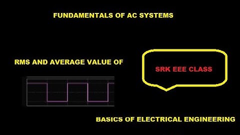 EST130/BEE/RMS and Average value of Square waveform