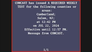Required Weekly Test on Comcast [EAS #1,499]