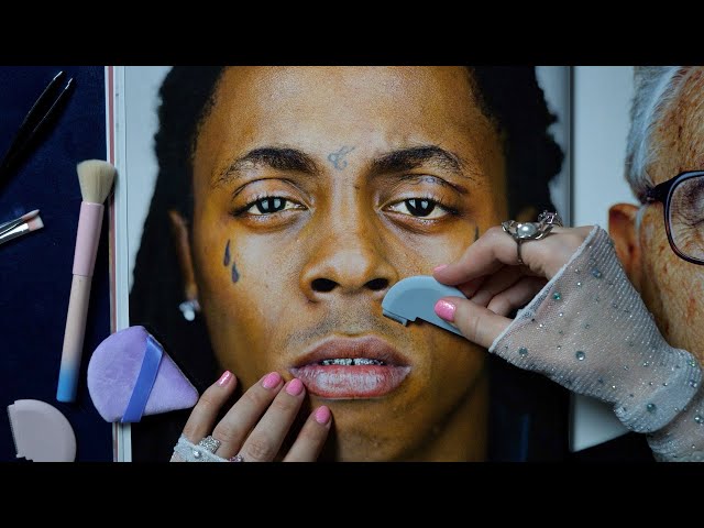 Applying MakeUp on Famous Faces 😉 *ASMR