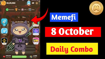 8 October Memefi Daily combo | Today Memefi secret combo | 8 October secret combo today code memefi