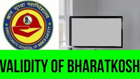 Validity of Bharatkosh fee? //Mining//DGMS//2021