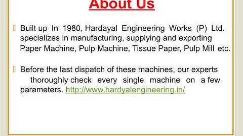 Paper Machine Manufacturers, Best Paper Machinery Manufacturers in India - Hardayal Engineering