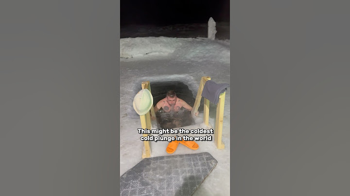 The coldest cold plunge IN THE WORLD!