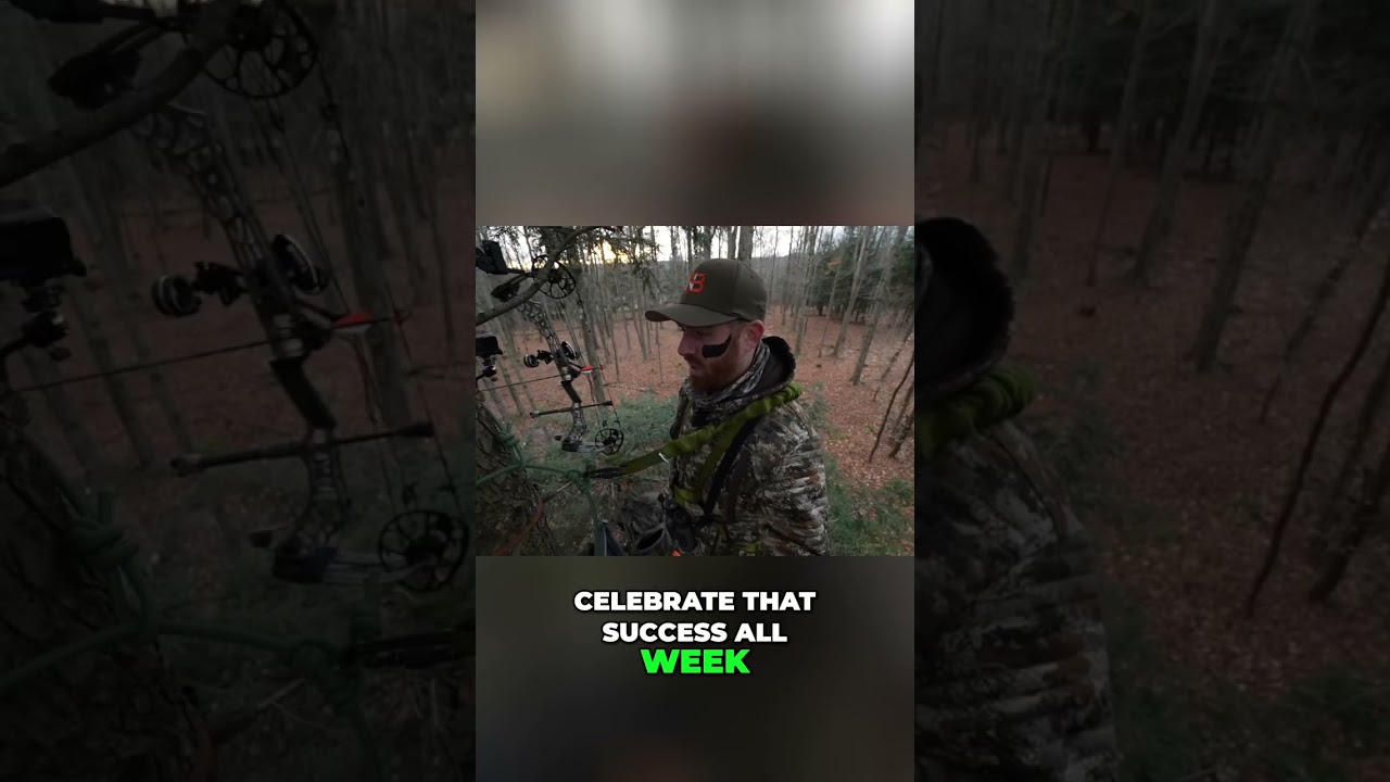 Rut Week Success! Grateful Hunter Aims for Another Deer! #shorts