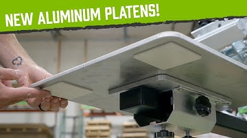 Action Engineering Platens Now Come Standard on our Riley Hopkins 300 Screen Printing Presses