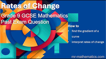 Estimate the Gradient of a Curve | GCSE Grade 9 Maths | Mr Mathematics