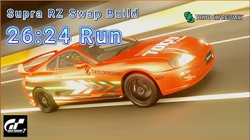 GT7 Tokyo Expressway 600 Supra RZ Swap Build V 1.63